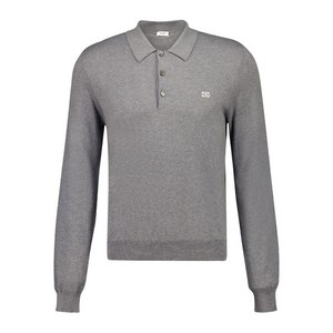 셀린느 긴소매 코튼 폴로 셔츠, 그레이계열, L(KR 105)