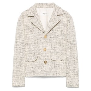 셀린느 싱글 브레스티드 재킷, 베이지계열, FR 38(KR 55)