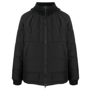 스톤 아일랜드 로고 패치 집업 패딩 재킷