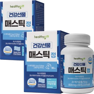 건강선물 매스틱 정 식약처 HACCP 인증 600mg, 54g, 2개