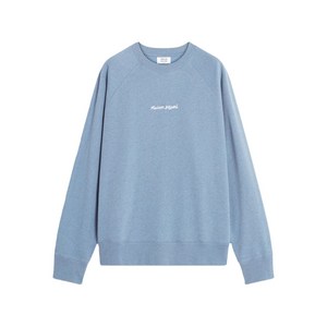 메종키츠네 크루넥 래글런 소매 스웨트셔츠, 블루계열, Standard M(KR 100)