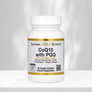 캘리포니아 골드 뉴트리션 (California Gold Nutrition) PQQ 함유 CoQ10 100mg 베지 캡슐 60정, 1개