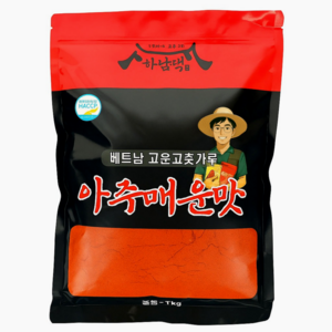 국내세척가공 베트남 고운 고춧가루 아주 매운맛 소스용 분말용, 1kg, 1개