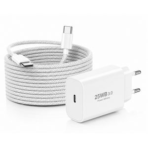 GaN PD3.0 PPS 25W 휴대폰 c타입 초고속 충전기 + 60W 고내구성 ctoc 케이블