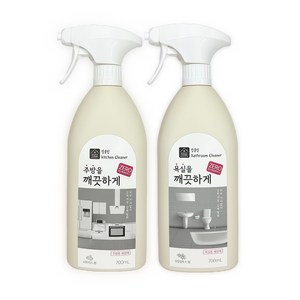 킵클린 주방+욕실을 깨끗하게 청소세제, 2개, 700ml