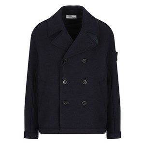 스톤 아일랜드 울 더블 브레스티드 피코트, 블랙계열, Standard XL(KR 105)