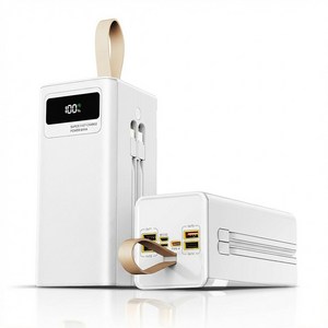 대용량 보조배터리 60000mAh 고속충전 PD22.5W 멀티단자 케이블 내장 야외 차박 여행 캠핑용 파워뱅크