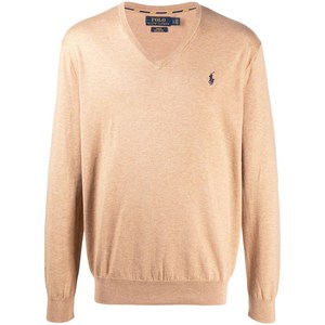 폴로랄프로렌 로고 패치 파인 니트 스웨터