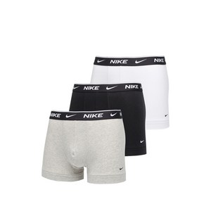 나이키 로고 밴드 복서 브리프 3팩 세트, 화이트계열+그레이계열, M