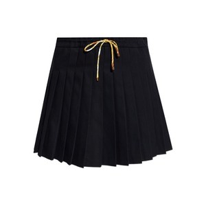 베르사체 플리츠 드로스트링 스커트, 블랙계열, Italy 42(KR 66)