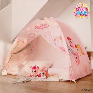 프린세스 캐치티니핑 원터치 난방텐트 침대 방한텐트 아기텐트 에어컨 바람막이