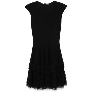 알렉산더맥퀸 lace knit ruffle dress