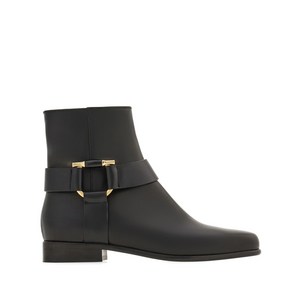 페라가모 간치니 앵클 부츠, US width 6C, 블랙계열