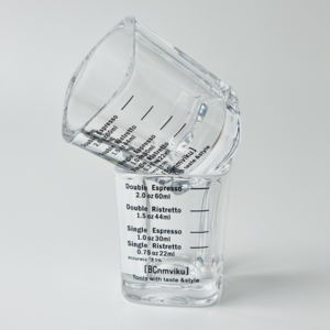 빈플랜트 커피 에스프레소 샷잔 유리 샷글라스 벨크리머 잔, 4. 에스프레소 샷글라스 1+1
