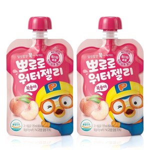 팔도 뽀로로 워터젤리 복숭아, 120ml, 20개
