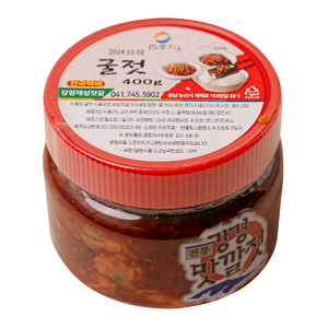 [강경재성젓갈] 통영 굴젓, 400g, 1개