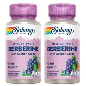 솔라레이 베르베린 루트 추출물 어드밴스드 포뮬러 베지캡, 60정, 2개