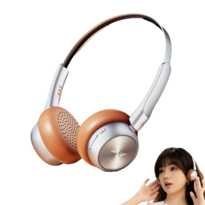 SMABAT 휴대용 블루투스 헤드셋 레트로 헤드셋 유무선 겸용 핸드폰 헤드셋 노이즈캔슬링 블루투스 5.4