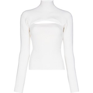 톰포드 톰 포드 컷아웃 버진 울 혼방 스웨터, 베이지계열, Standard S