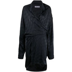 발렌시아가 모노그램 랩 드레스