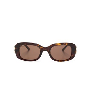 발렌시아가 다이너스티 톨토이즈셸 직사각 프레임 선글라스