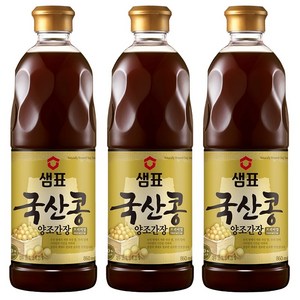 샘표 국산콩 양조간장, 860ml, 3개