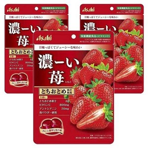 Asahi 진한 딸기, 84g, 3개