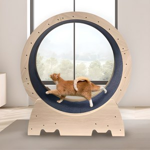 펫샵 저소음 안전 장금장치 간단설치 우다다 캣휠, 혼합색상, M 90x36.5x..., 1개