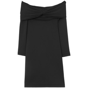 버버리 개더 디테일 오프 숄더 미디 드레스, 블랙계열, UK 8(KR 55)