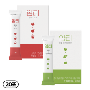 얌티 2종 이온음료 비타민음료 전해질 파우더 플럼 피치 x 애플 샤인머스캣