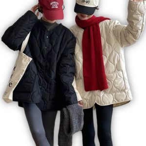 obp 오버핏 따뜻한 퀼팅 누빔 패딩점퍼 숏패딩