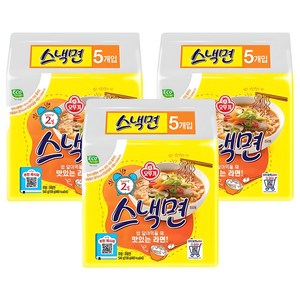 오뚜기 스낵면, 15개, (5개입 X 상세페이지 참조 X 상세페이지 참조)