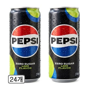 펩시 제로슈거 라임향, 310ml, 24개