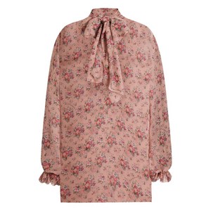 돌체앤가바나 플라워 부케 프린트 블라우스, 핑크계열, Italy 44(KR 66)