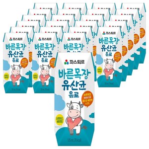 파스퇴르 바른목장 유산균 음료, 125ml, 24개