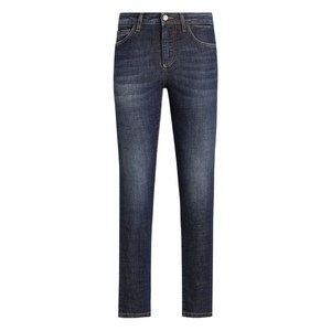 돌체앤가바나 로고 패치 스키니 진, 블루계열, Italy 50(KR 88)