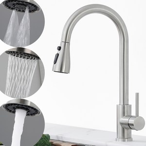 준앤코 리비앙 S1 3WAY 싱크대수전 주방 씽크대 수도꼭지 스테인리스