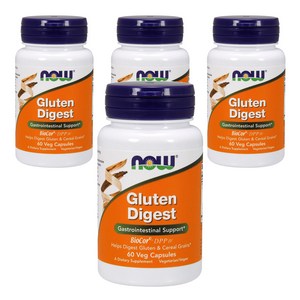나우푸드 글루텐 다이제스트 베지 캡슐, 60정, 4개