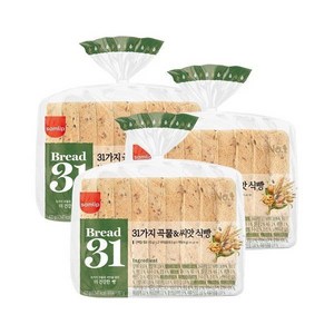 삼립 Bead31 31가지 곡물과씨앗 식빵 420g 3봉(단백질10g고식이섬유저당), [Bead31] 곡물 씨앗 식빵 420g 3봉, 1개