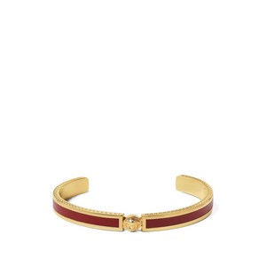 베르사체 아이콘 커프 브레이슬릿, M, 골드계열+레드계열