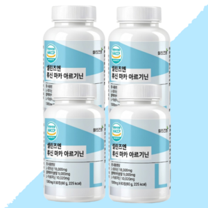 순도 99.5% 고함량 류신 마카 L아르기닌 18 000mg 60정 4개 240정, 60정, 4개