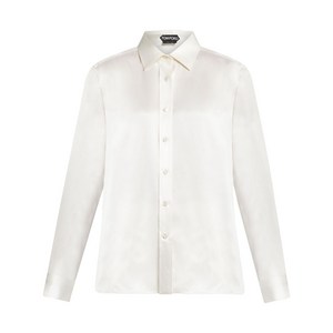 톰포드 실크 긴소매 셔츠, 화이트계열, Italy 48