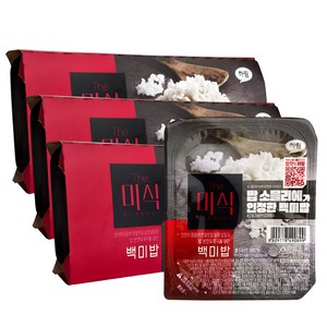 더미식 백미밥, 210g, 18개
