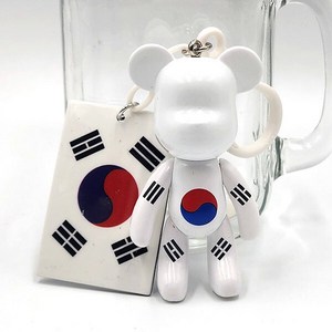 POPOBE 포포베 태극기 모음 열쇠고리 키링 키홀더 키체인 가방고리 8cm (S), 1개