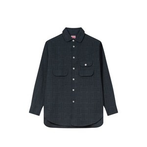 겐조 체스트 포켓 패턴 오버셔츠, 블랙계열, Standard XL(KR 110)