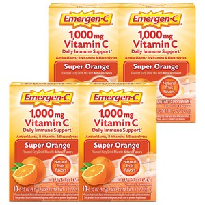 이머전씨 비타민 C 1000mg 피지 드링크 믹스 슈퍼 오렌지, 91g, 4개
