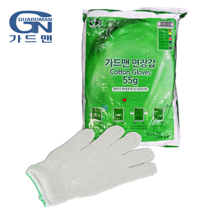 가드맨 면장갑 55g, 녹색, 300세트