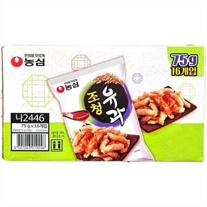 농심 조청유과, 75g, 16개