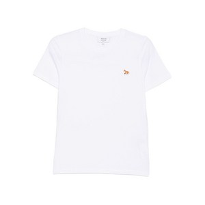 메종키츠네 폭스 자수 스트라이프 티셔츠, 화이트계열, L(KR 77)