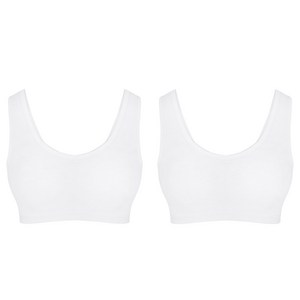 젝시나인 면스판 아웃밴드 노와이어 스포츠브라 2p 세트 XND9301